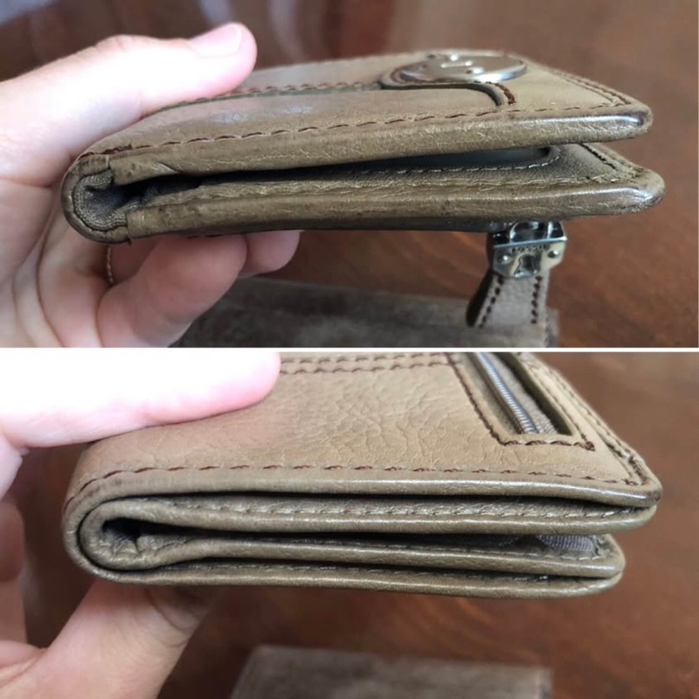 Vintage leather mini Fossil Madison wallet - Picture 5 of 7